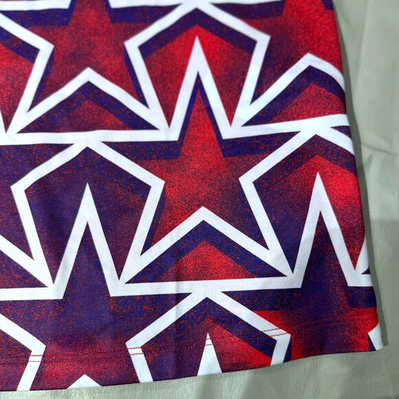 Asics Women's Medium Nation's Running top singlet Usa start red white blue NEW - Picture 7 of 14